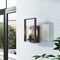 Designers Fountain Elements 6in 1-Light Chrome Industrial Indoor Vanity with Clear Rain Glass Shade 86501-CHA - alternate 2